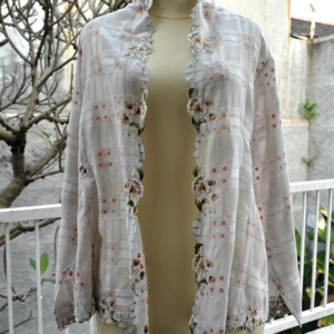 Kebaya Antik Kotak Coklat_