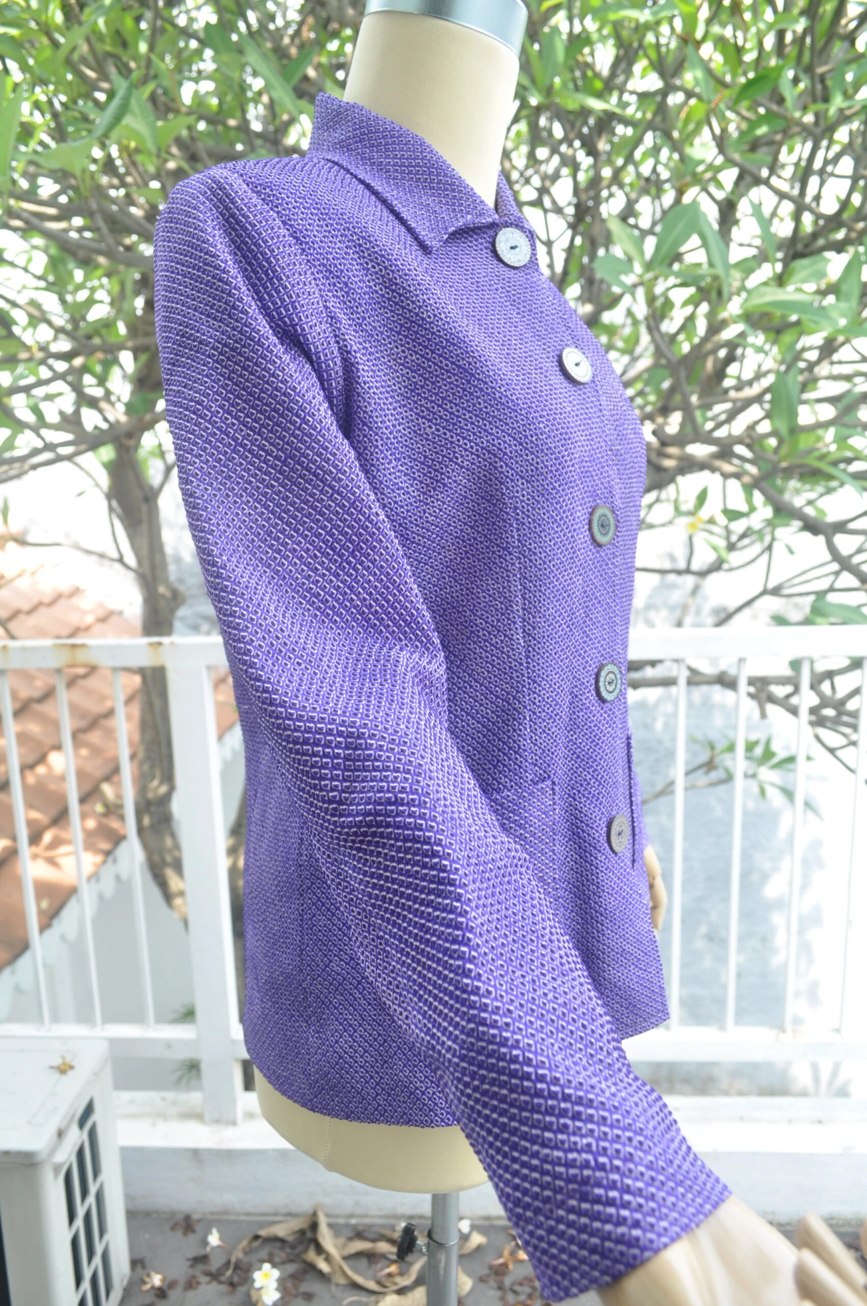 03 - Jacket Shibori Ungu Jacket Shibori Ungu