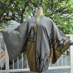 Outer Kimono Shibori Black-Yellow