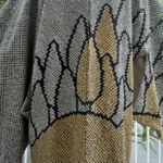 Outer Kimono Shibori Black-Yellow