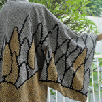 Outer Kimono Shibori Black-Yellow