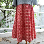 Rok Batik Nitik Bordir Merah