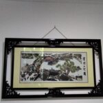 Dekorasi Dinding Embroidery River