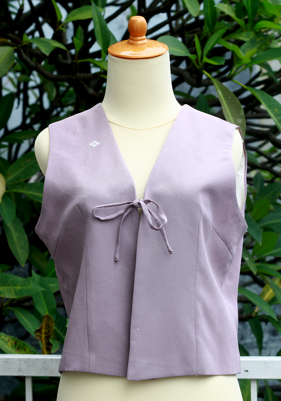 01 - Vest Dusty Purple Embroidery Vest Dusty Purple Embroidery