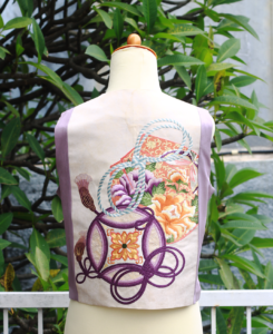 02 - Vest Dusty Purple Embroidery Vest Dusty Purple Embroidery