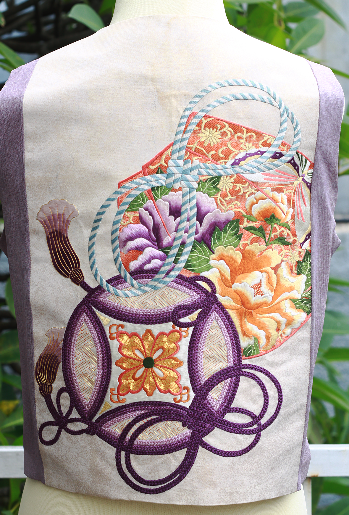 03 - Vest Dusty Purple Embroidery Vest Dusty Purple Embroidery