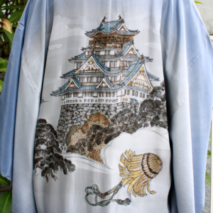 Kimono Silver Blue Temple #2