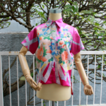 Blouse Purple Flowers