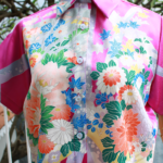 Blouse Purple Flowers