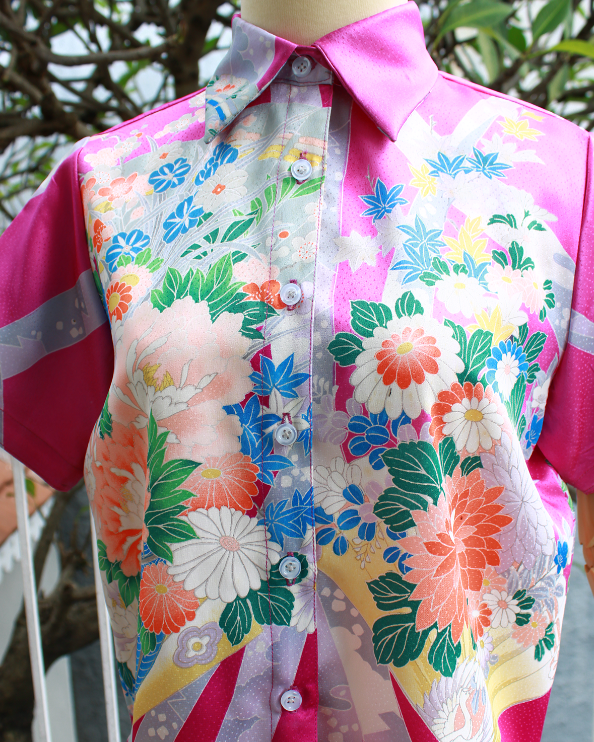 03 - Blouse Purple Flowers Blouse Purple Flowers