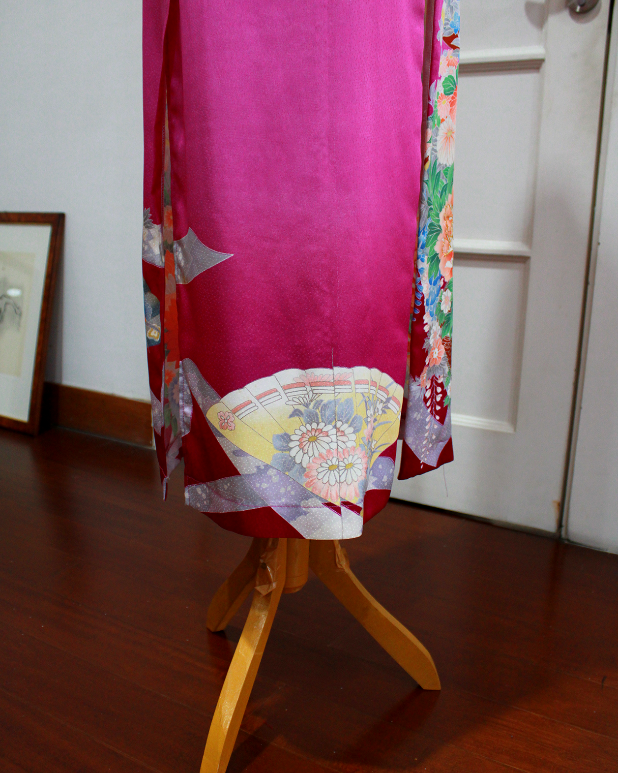 05 - Outerwear Long NS Purple Flowers Outerwear NS Purple Flowers