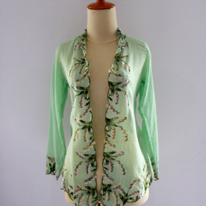 Kebaya Antik Hijau Dotty - Bunga