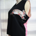 Outer Vest Batik Black-Pink