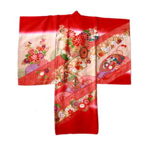 Kimono Kids Ombre Red-Mocca