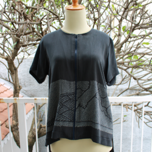 Cardigan Shibori Abu Muda