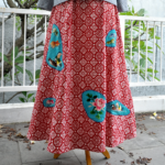 Rok Batik Nitik Bordir Merah