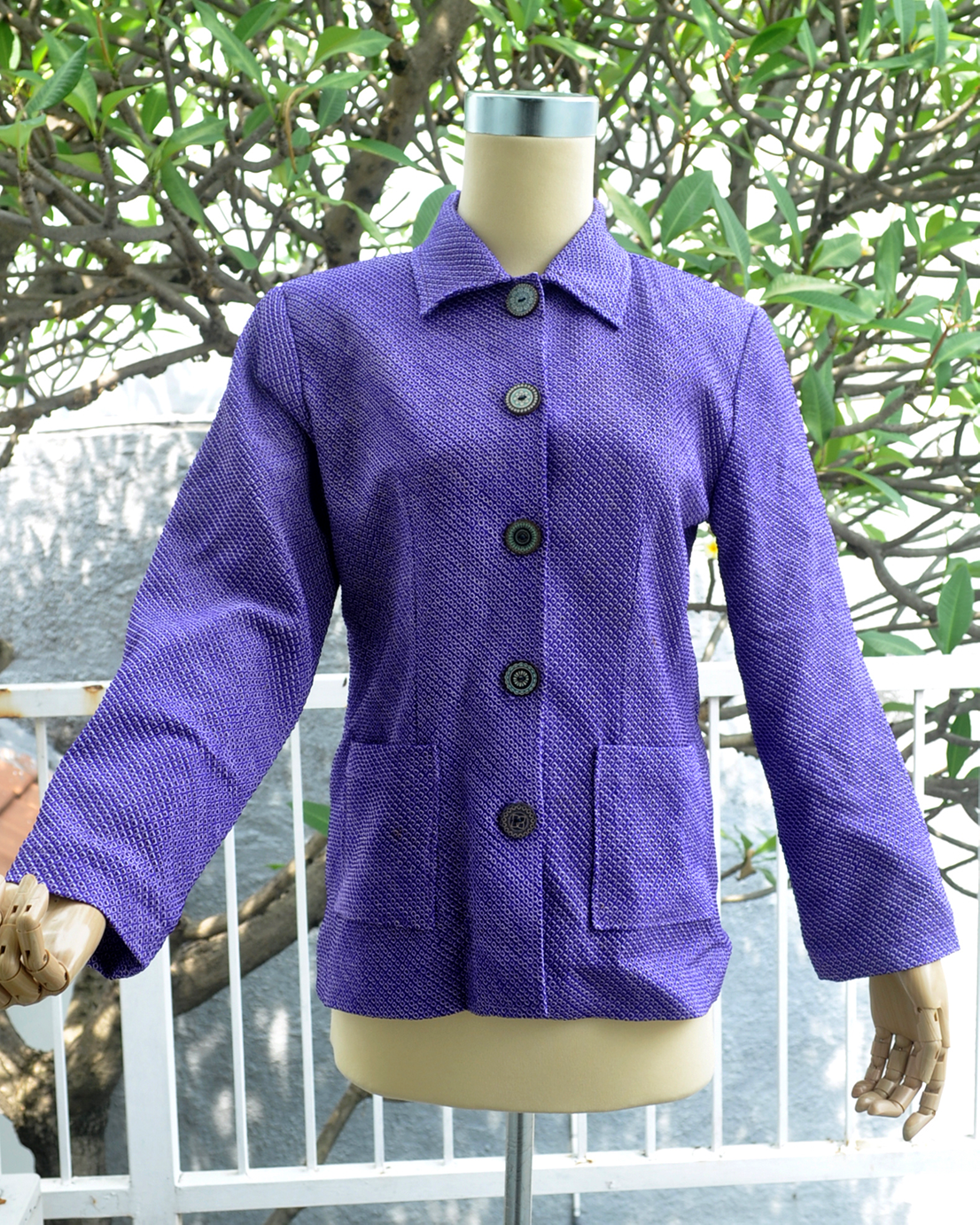 10 - Jacket Shibori Ungu