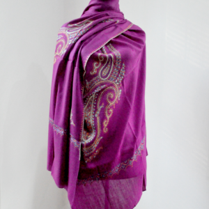 07 - Pashmina Sulaman Ungu