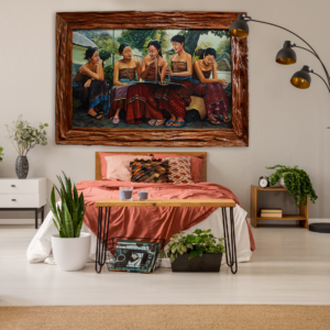Mockup Lukisan 5 Gadis Bali