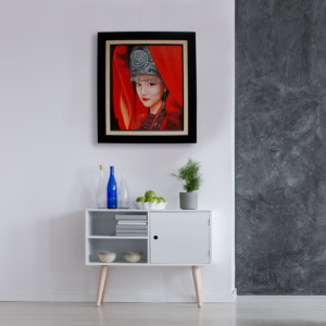 Mockup Lukisan India Girl