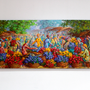 Flower Market Painting