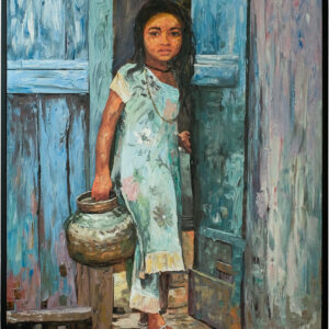 Lukisan India Girl & Pitcher