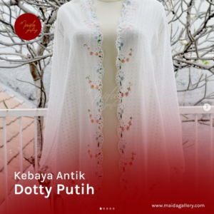 Kebaya Antik Dotty Putih