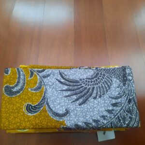 Kain Batik Caplis Kuning - Abu