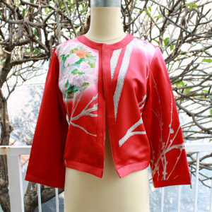 Outer Red White Flower