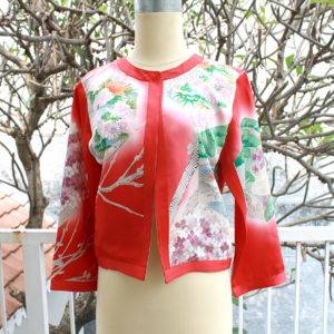 Outer Red White Flower