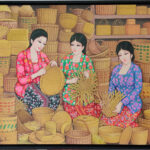 Girls Making Bamboo Craft - EXH42