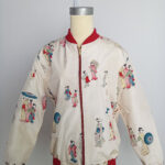 Jacket Silk With Hand Painted and Some Gold Ink (L) - X103
